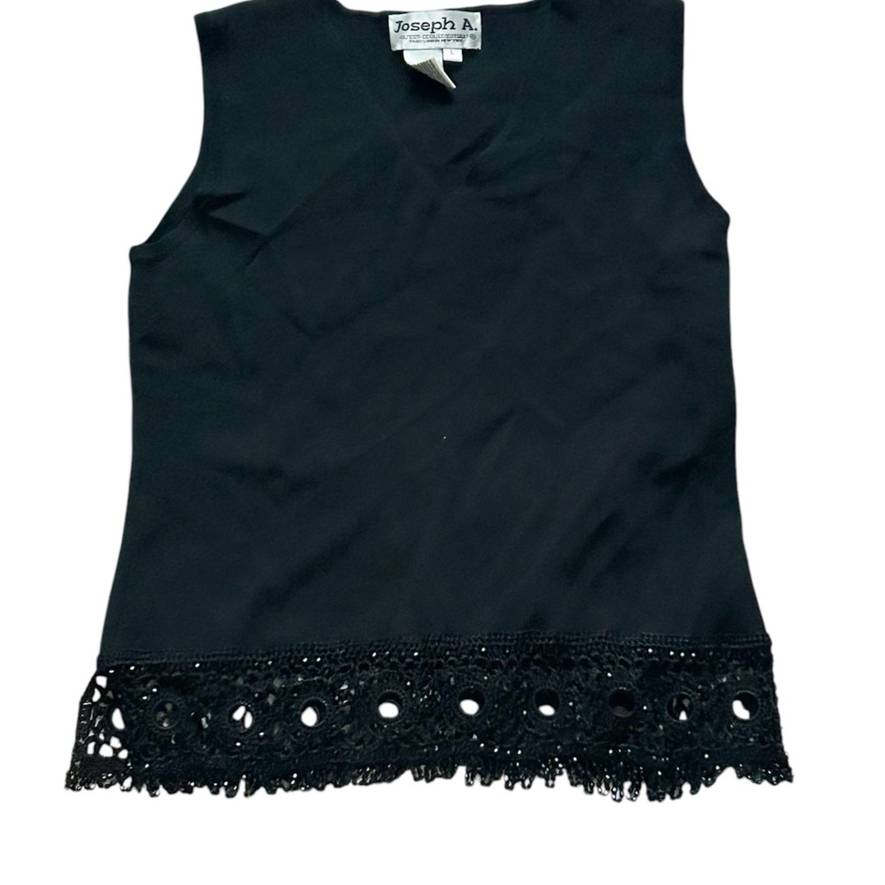 Joseph A. Black Sleeveless Blouse